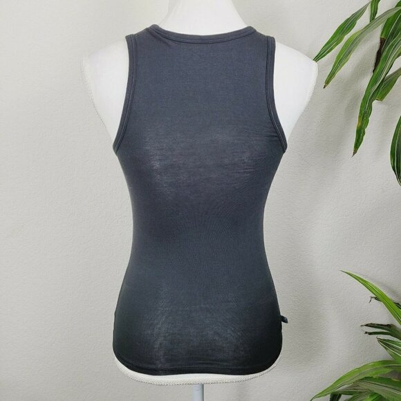 Vintage Barely There Urban Attitudes Muscle Tank Top 0721 Y2K Black Sz Small - Picture 5 of 11